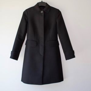 Banana Republic black textured pea coat, Small